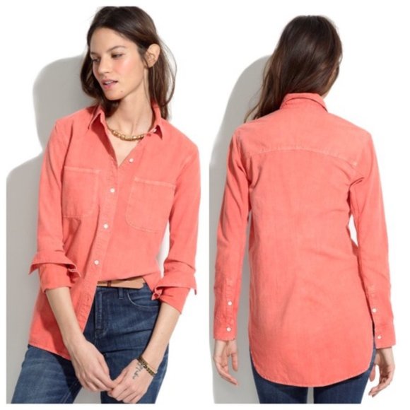 Madewell Ex-Boyfriend Perfect Chambray in Sunset - Picture 4 of 4